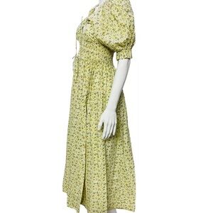 DOEN puff sleeve 100% cotton dress size medium/ 6